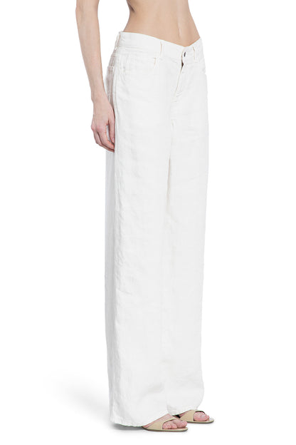 THE ROW WOMAN WHITE JEANS