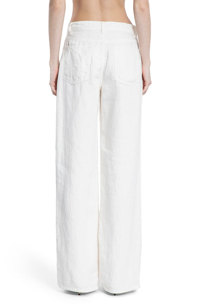 THE ROW WOMAN WHITE JEANS