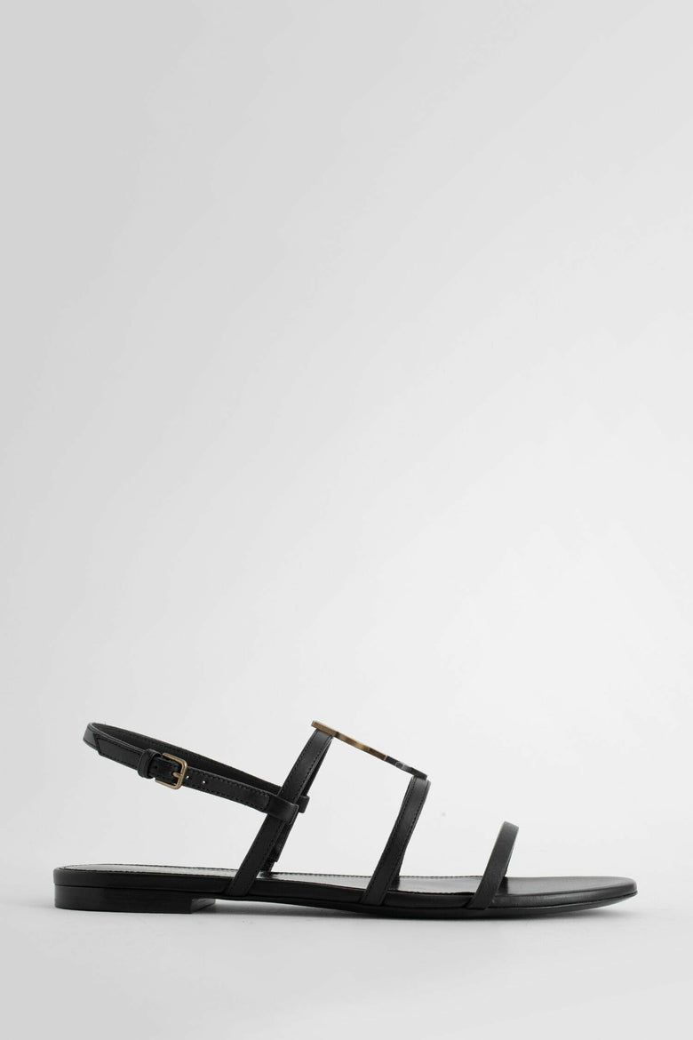 SAINT LAURENT Cassandra Flat Sandals woman