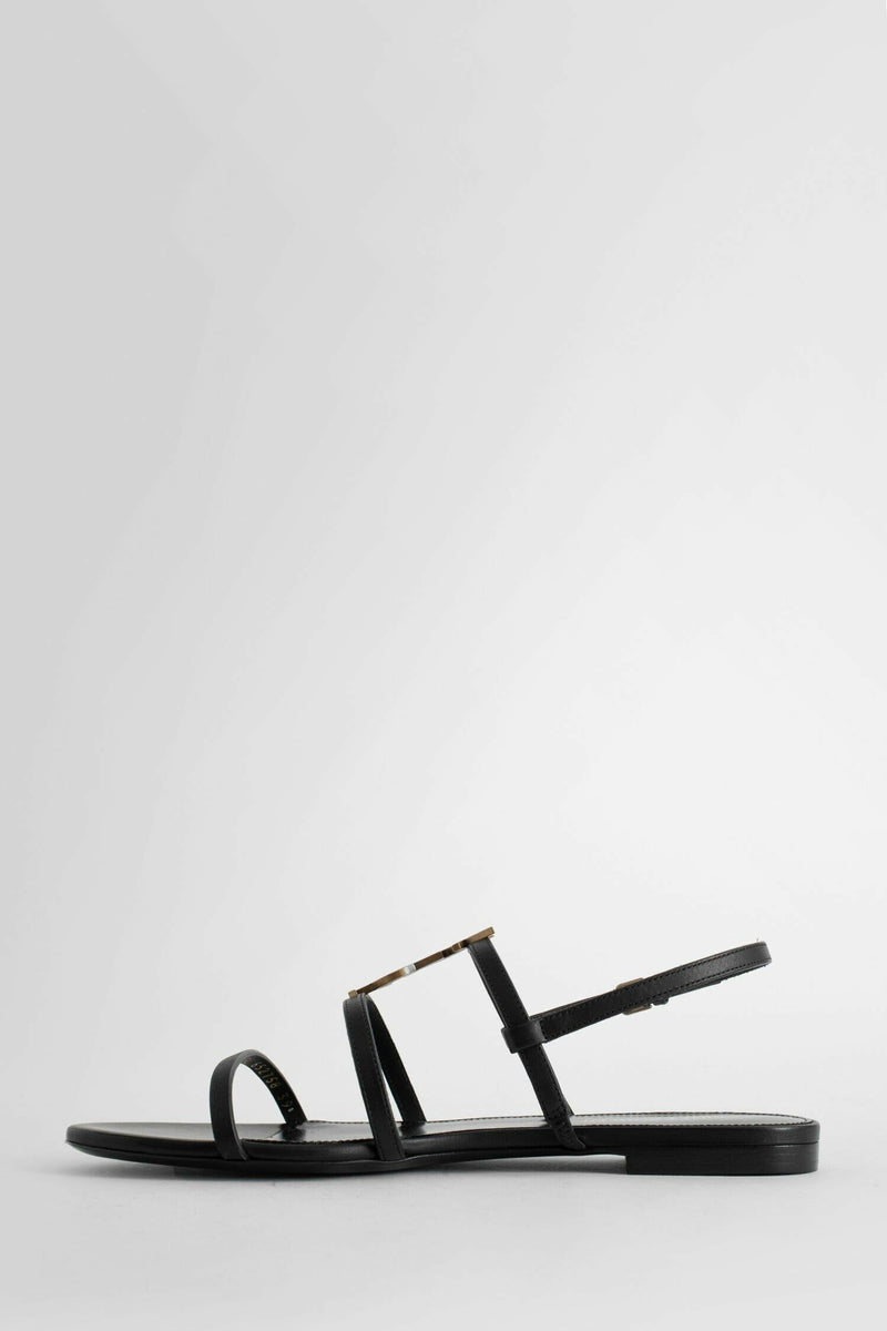 SAINT LAURENT Cassandra Flat Sandals woman
