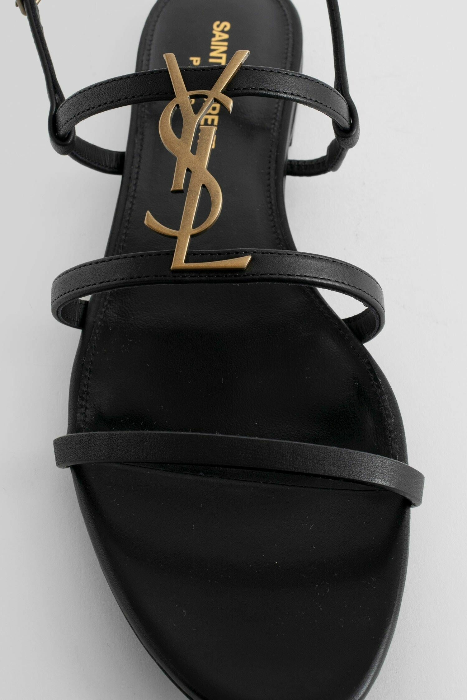 SAINT LAURENT Cassandra Flat Sandals woman