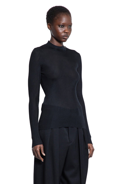 SAINT LAURENT WOMAN BLACK TOPS