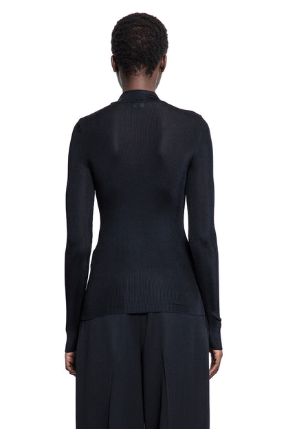 SAINT LAURENT WOMAN BLACK TOPS