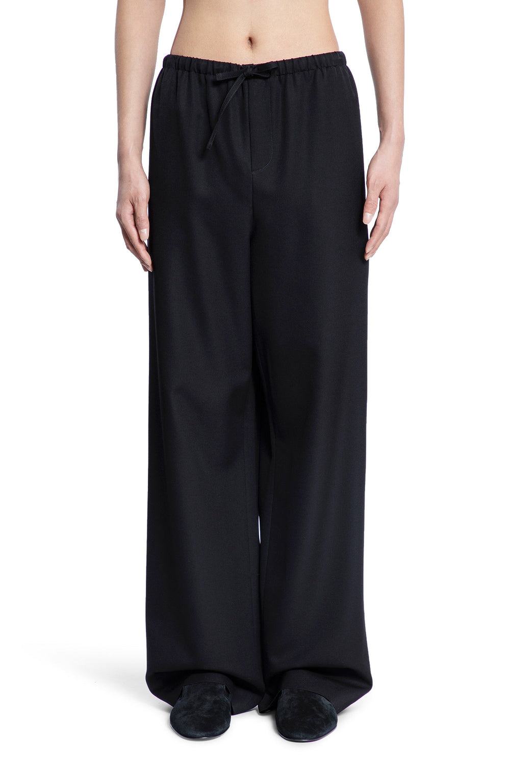 THE ROW MAN BLACK TROUSERS