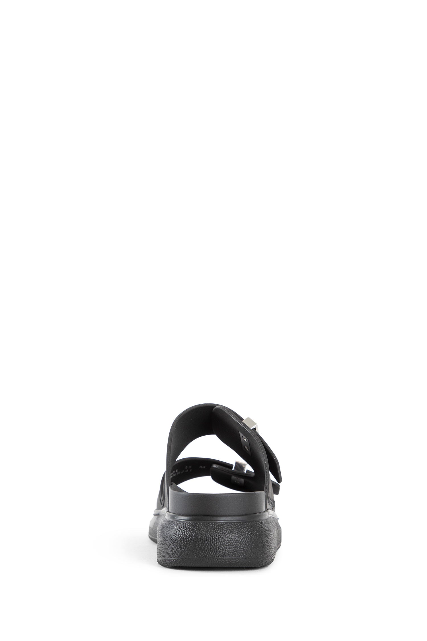 ALEXANDER MCQUEEN WOMAN BLACK SANDALS & SLIDES