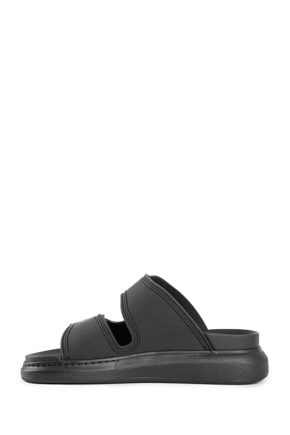 ALEXANDER MCQUEEN WOMAN BLACK SANDALS & SLIDES