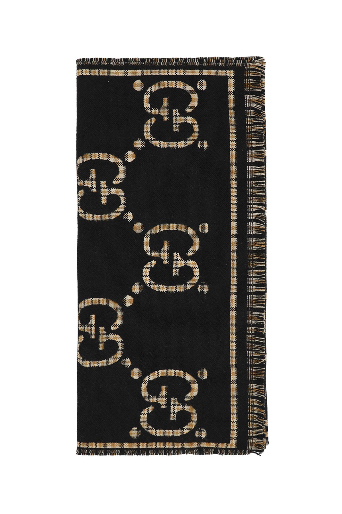 GUCCI Check GG Wool Scarf man