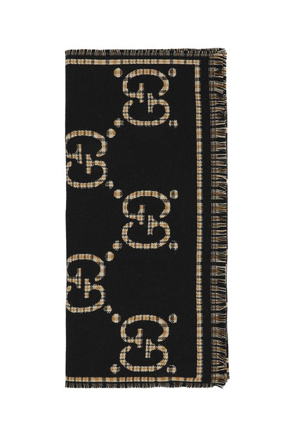 Check GG Wool Scarf
