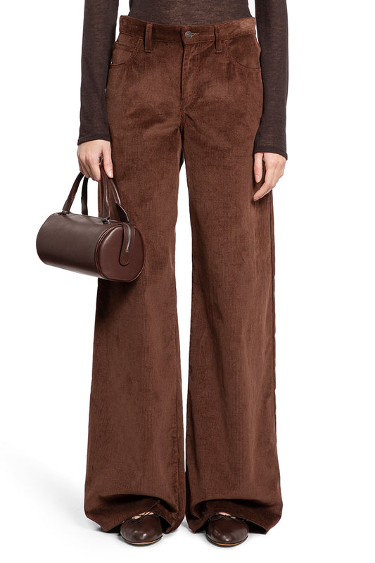 THE ROW WOMAN BROWN TROUSERS