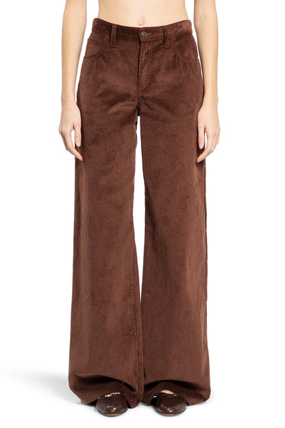 THE ROW WOMAN BROWN TROUSERS