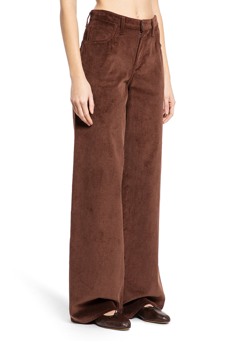 THE ROW WOMAN BROWN TROUSERS