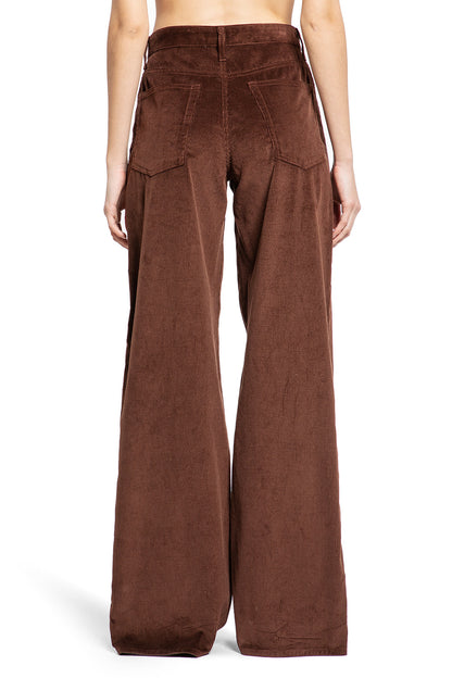 THE ROW WOMAN BROWN TROUSERS