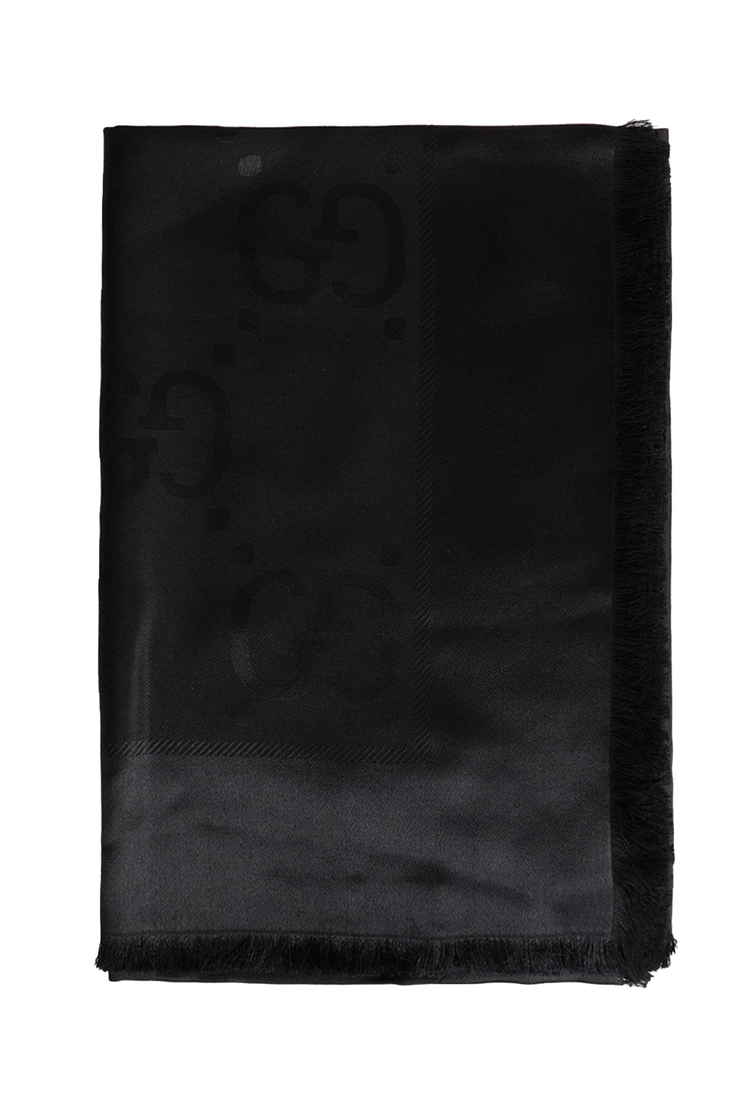 GG Jacquard Silk Wool Shawl