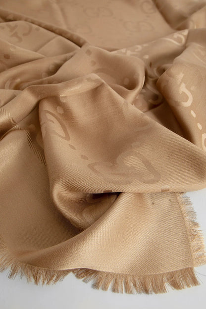 Jacquard Silk Wool Shawl - Antonioli.eu