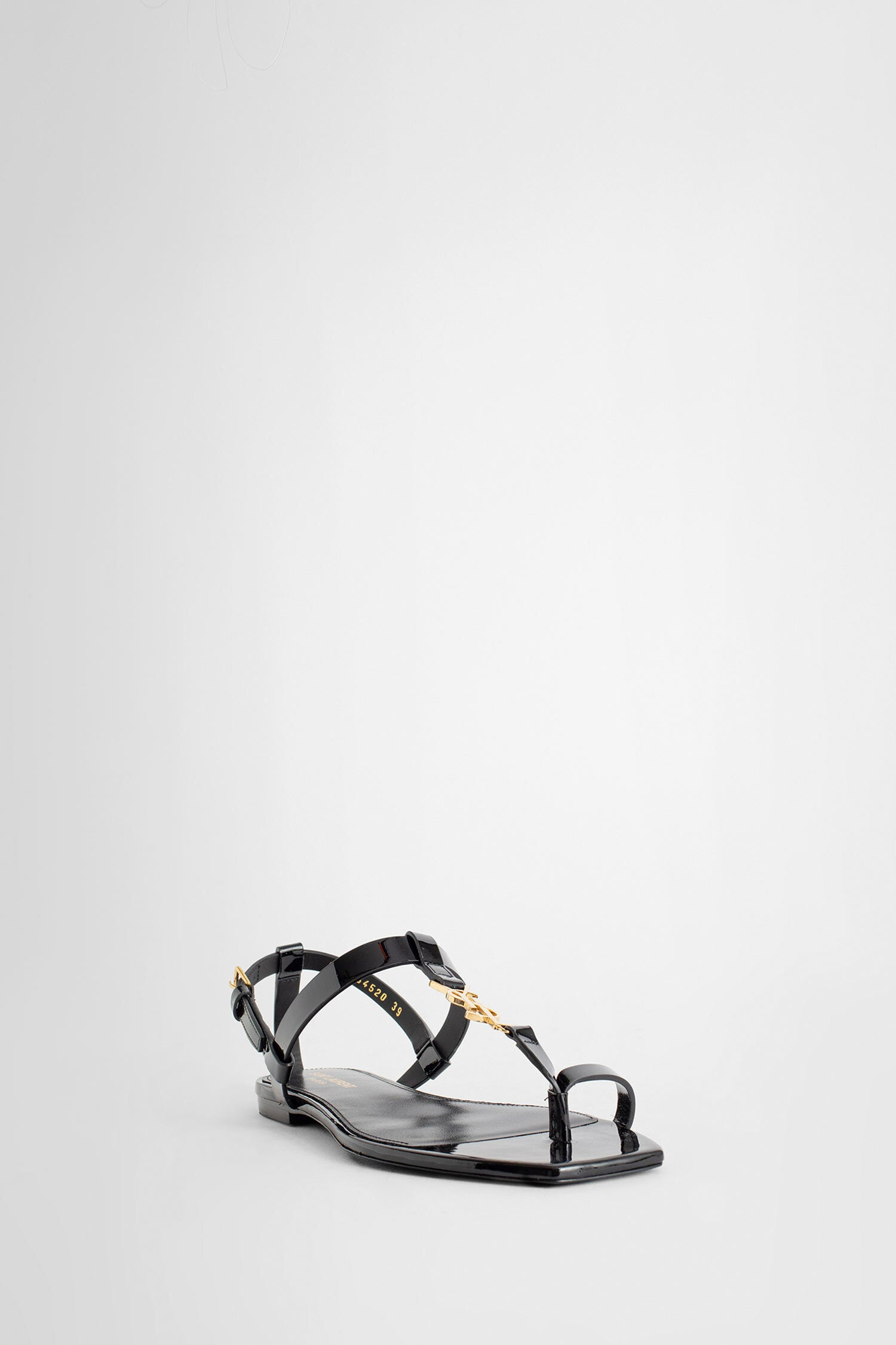 SAINT LAURENT WOMAN BLACK SANDALS