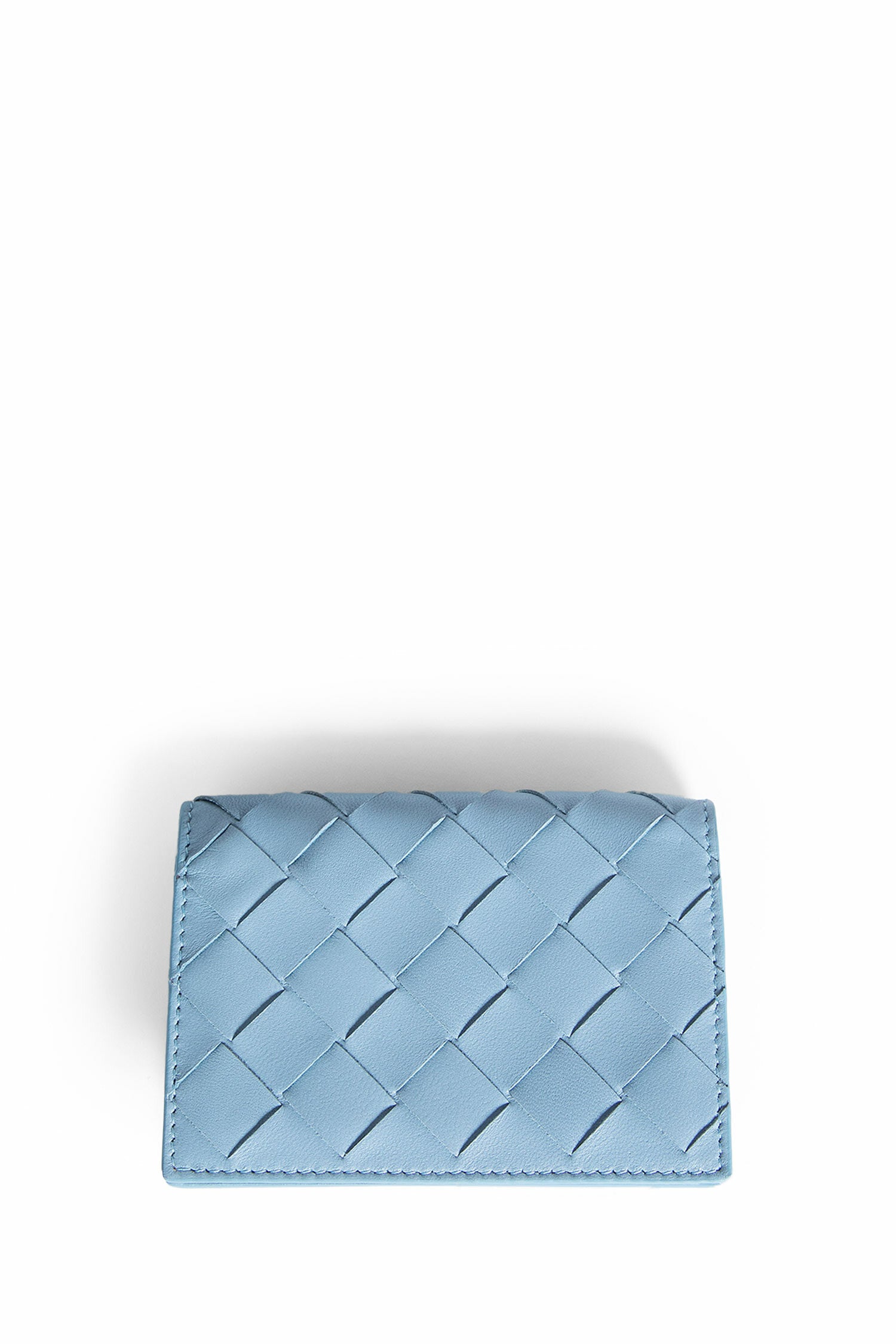 BOTTEGA VENETA WOMAN BLUE WALLETS & CARDHOLDERS