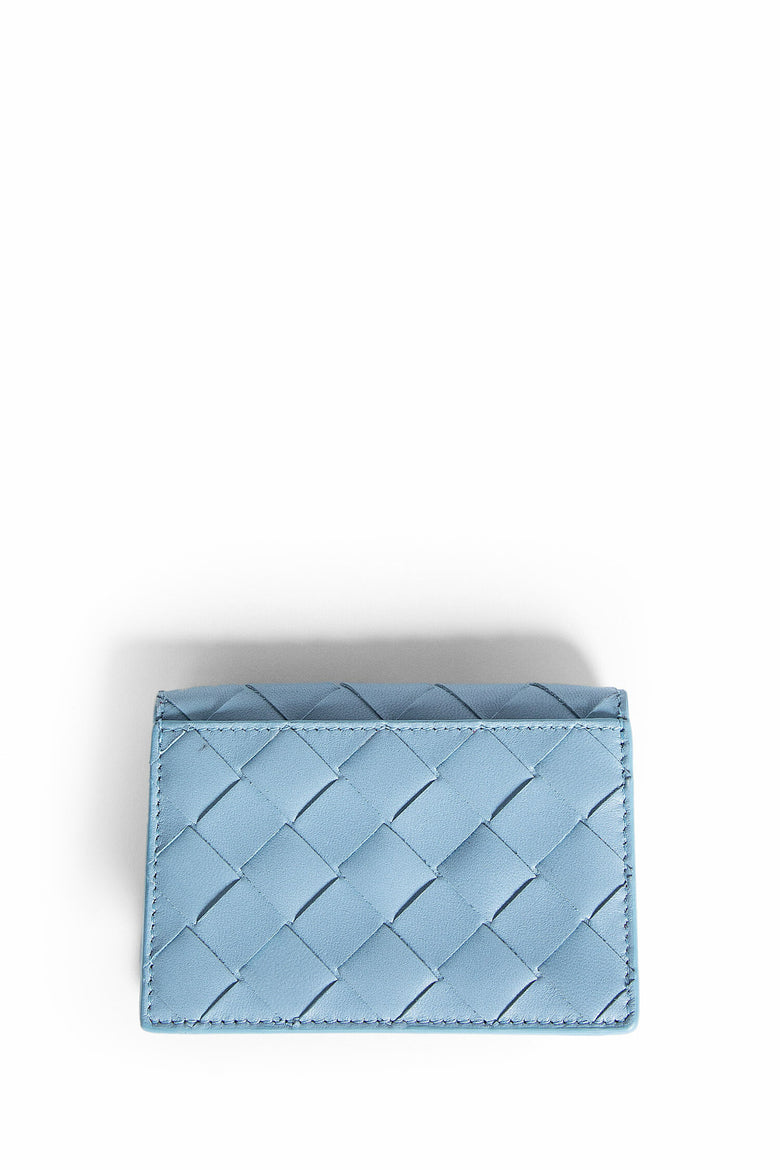 BOTTEGA VENETA WOMAN BLUE WALLETS & CARDHOLDERS