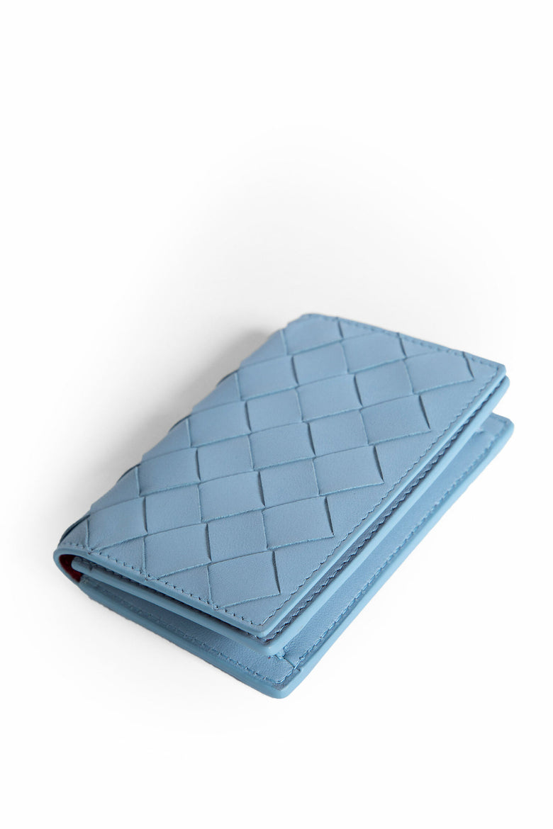 BOTTEGA VENETA WOMAN BLUE WALLETS & CARDHOLDERS