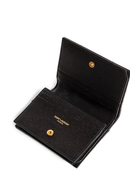 SAINT LAURENT WOMAN BLACK WALLETS & CARDHOLDERS