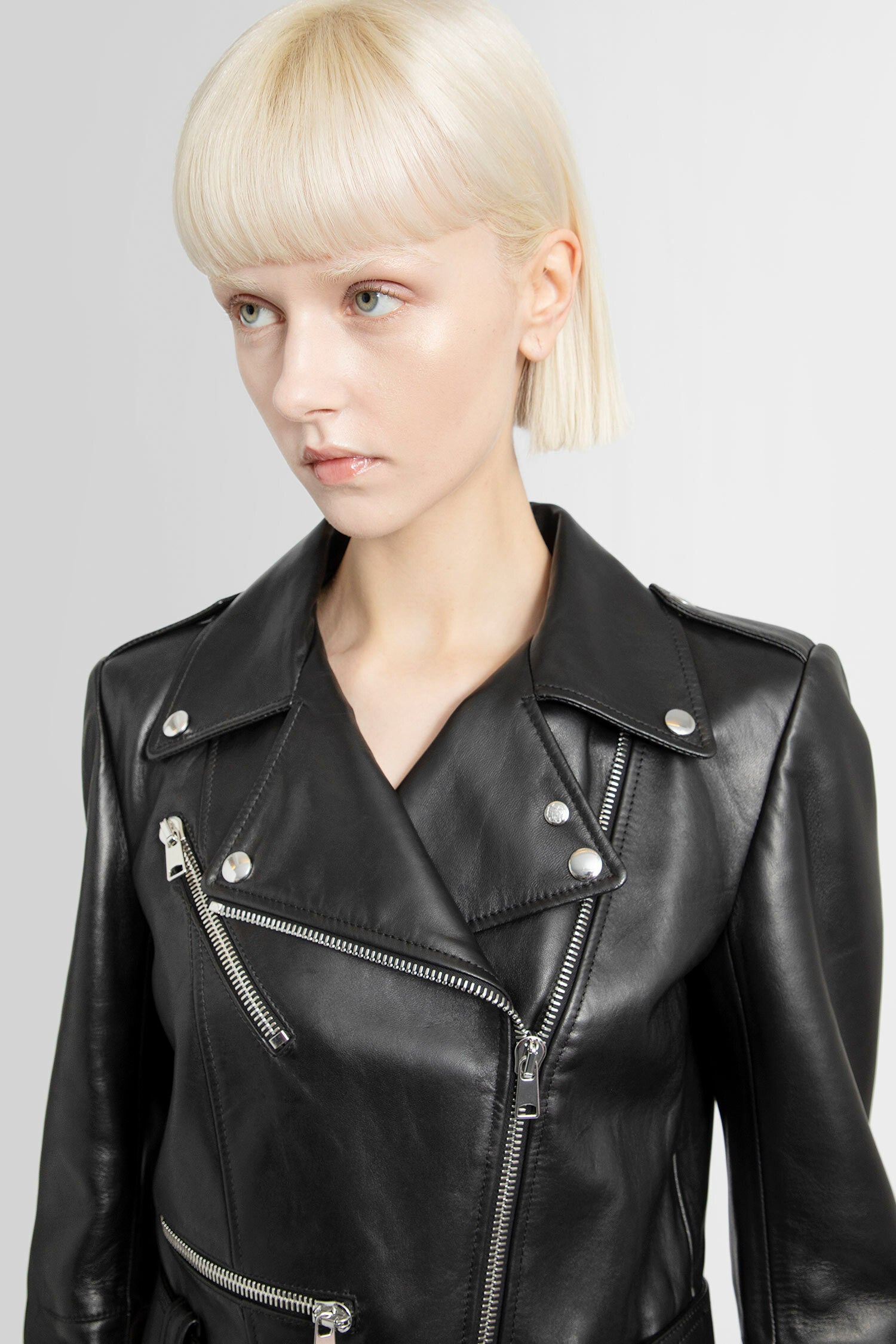 ALEXANDER MCQUEEN WOMAN BLACK JACKETS