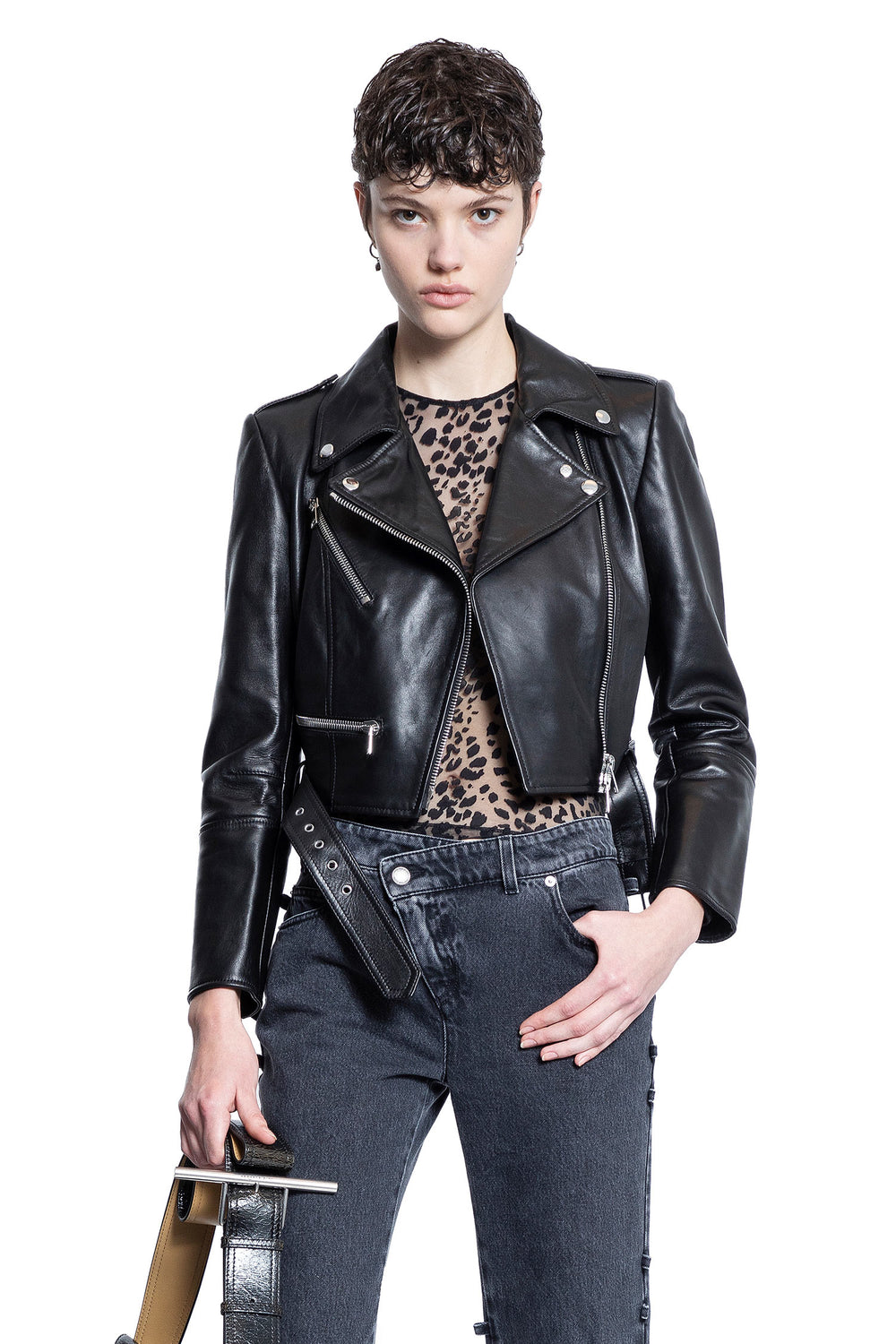 ALEXANDER MCQUEEN WOMAN BLACK JACKETS