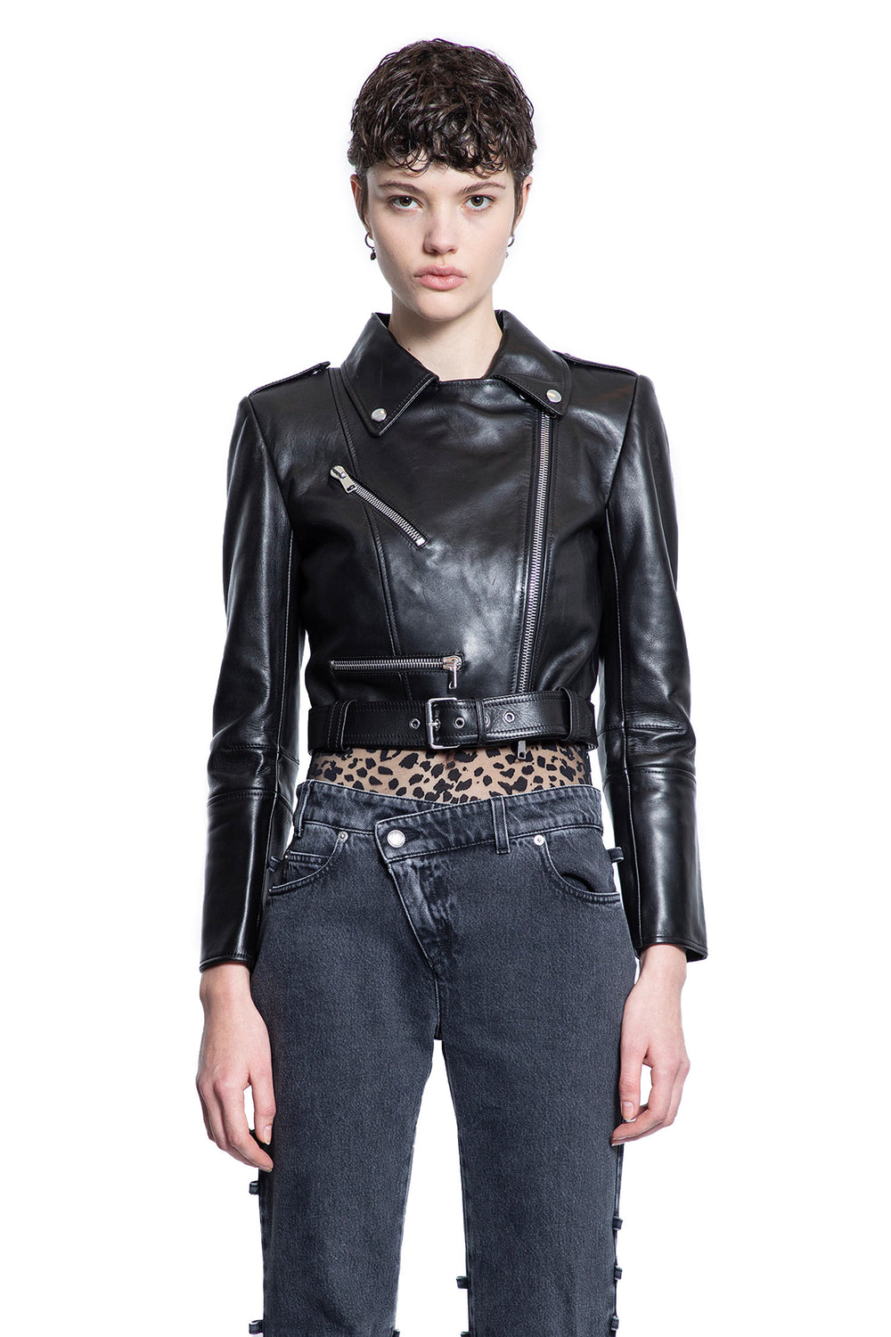 ALEXANDER MCQUEEN WOMAN BLACK JACKETS