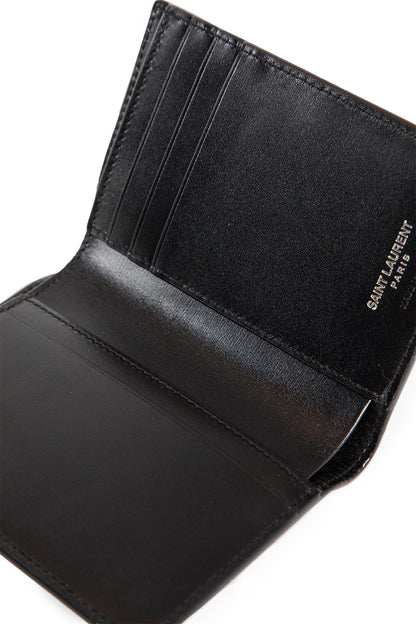 SAINT LAURENT MAN BLACK WALLETS & CARDHOLDERS