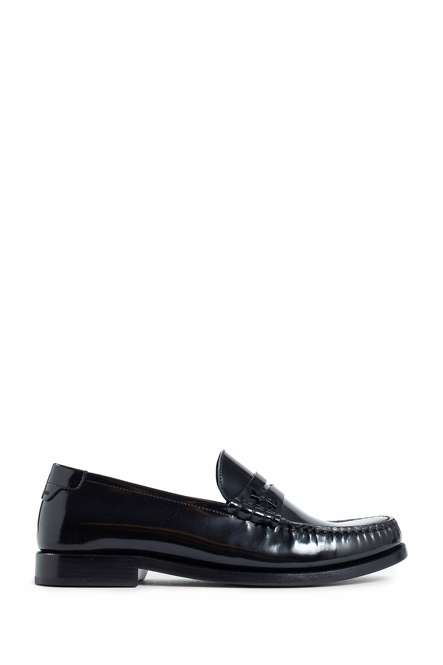 SAINT LAURENT WOMAN BLACK LOAFERS & FLATS