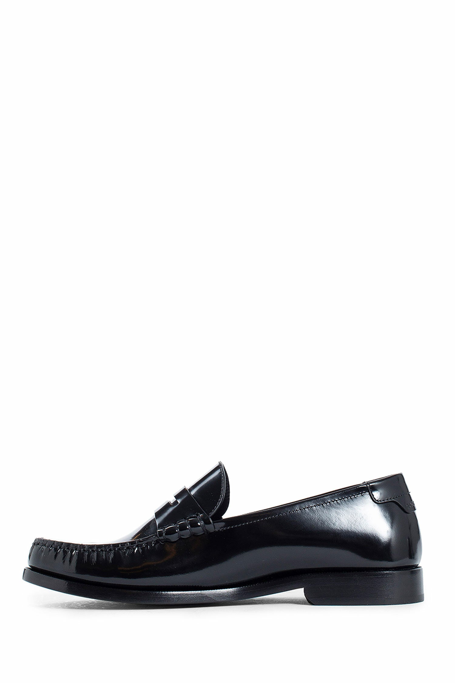 SAINT LAURENT WOMAN BLACK LOAFERS