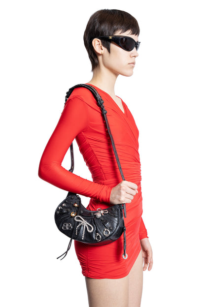 BALENCIAGA WOMAN BLACK CROSSBODY BAGS