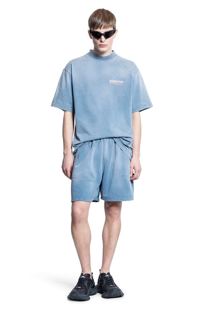 BALENCIAGA MAN BLUE SHORTS & SKIRTS