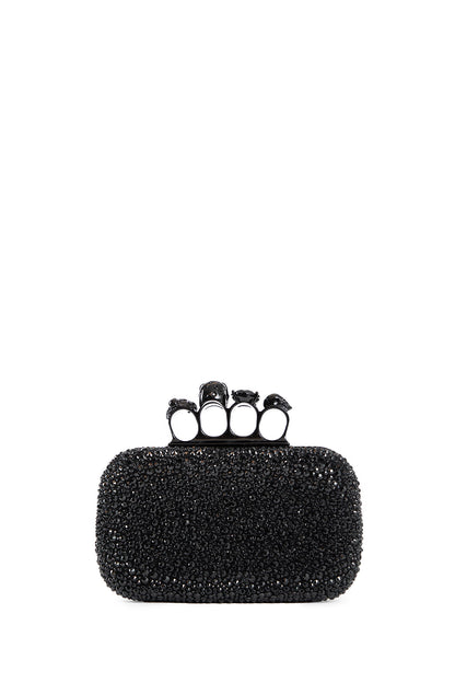 ALEXANDER MCQUEEN WOMAN BLACK CLUTCHES & POUCHES