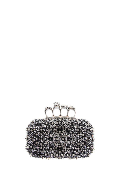 ALEXANDER MCQUEEN WOMAN BLACK CLUTCHES & POUCHES