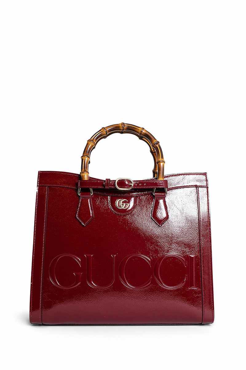 GUCCI WOMAN RED TOTE BAGS