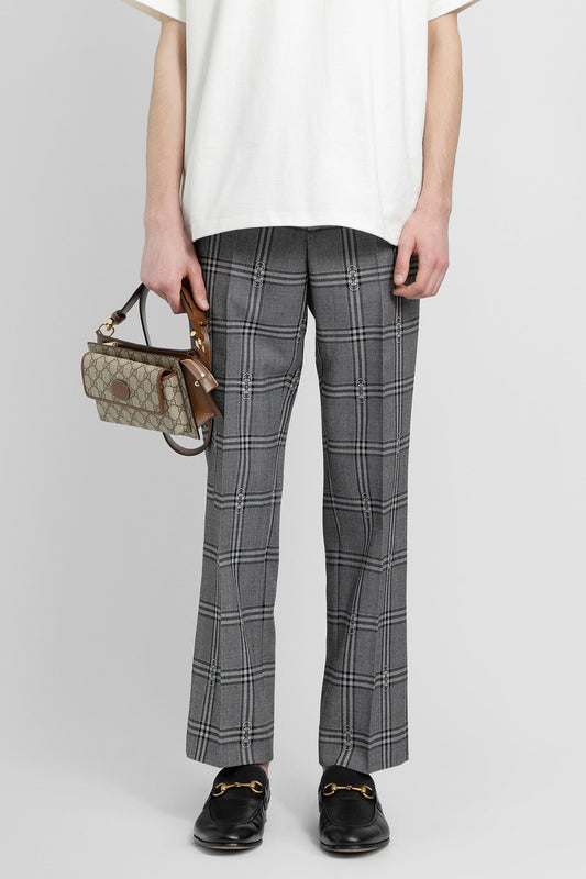 GUCCI MAN GREY TROUSERS