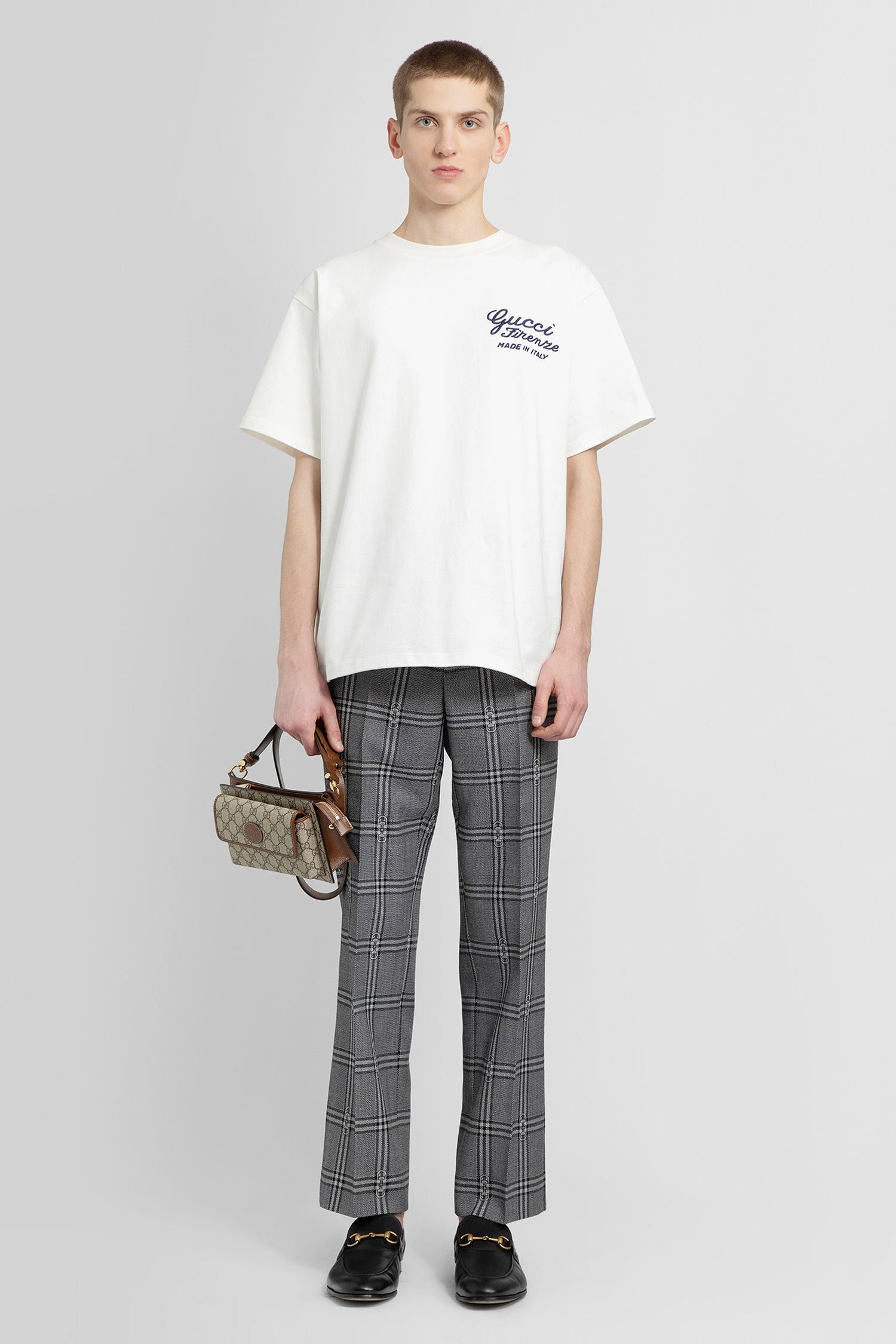 GUCCI MAN GREY TROUSERS