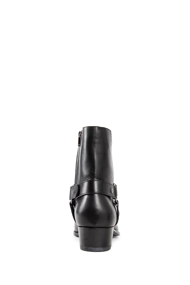 Wyatt harness boots in smooth leather - Antonioli.eu