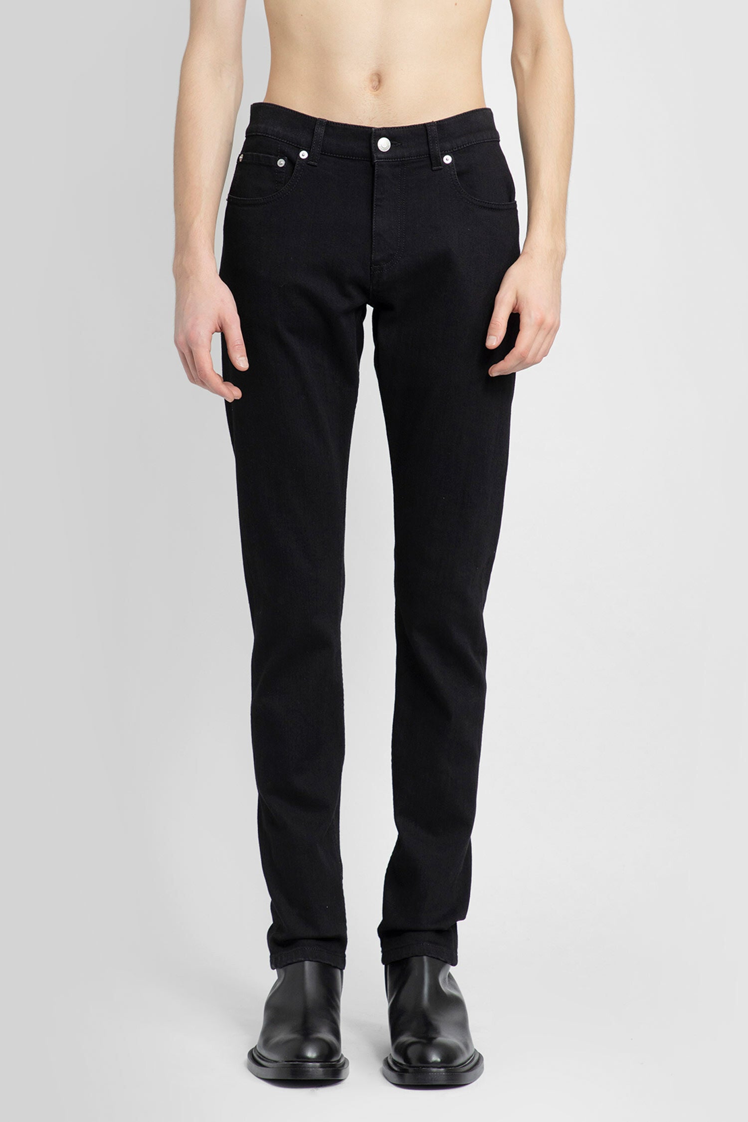 ALEXANDER MCQUEEN MAN BLACK JEANS