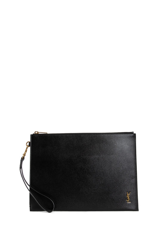 SAINT LAURENT UNISEX BLACK CLUTCHES & POUCHES