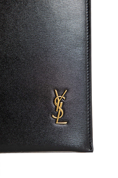 SAINT LAURENT UNISEX BLACK CLUTCHES & POUCHES