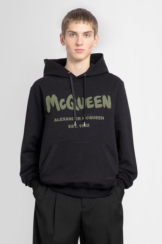 ALEXANDER MCQUEEN MAN BLACK SWEATSHIRTS