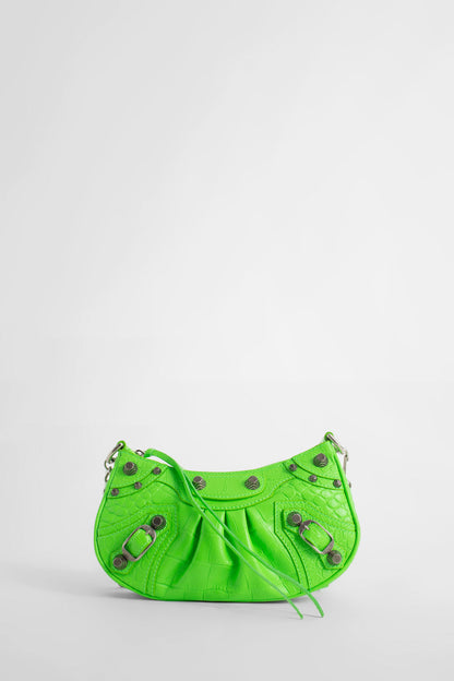 BALENCIAGA WOMAN GREEN SHOULDER BAGS