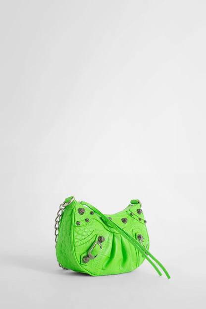 BALENCIAGA WOMAN GREEN SHOULDER BAGS