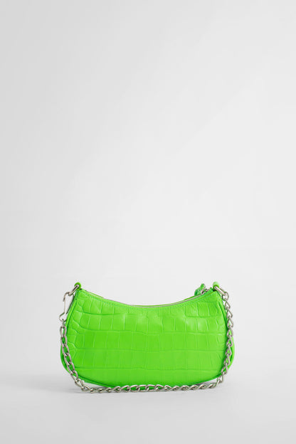 BALENCIAGA WOMAN GREEN SHOULDER BAGS