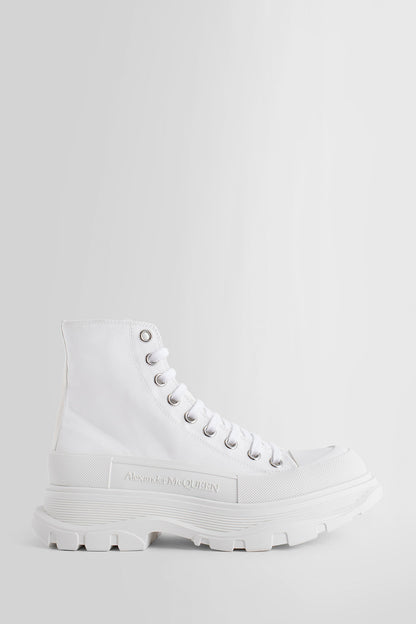 ALEXANDER MCQUEEN WOMAN WHITE BOOTS