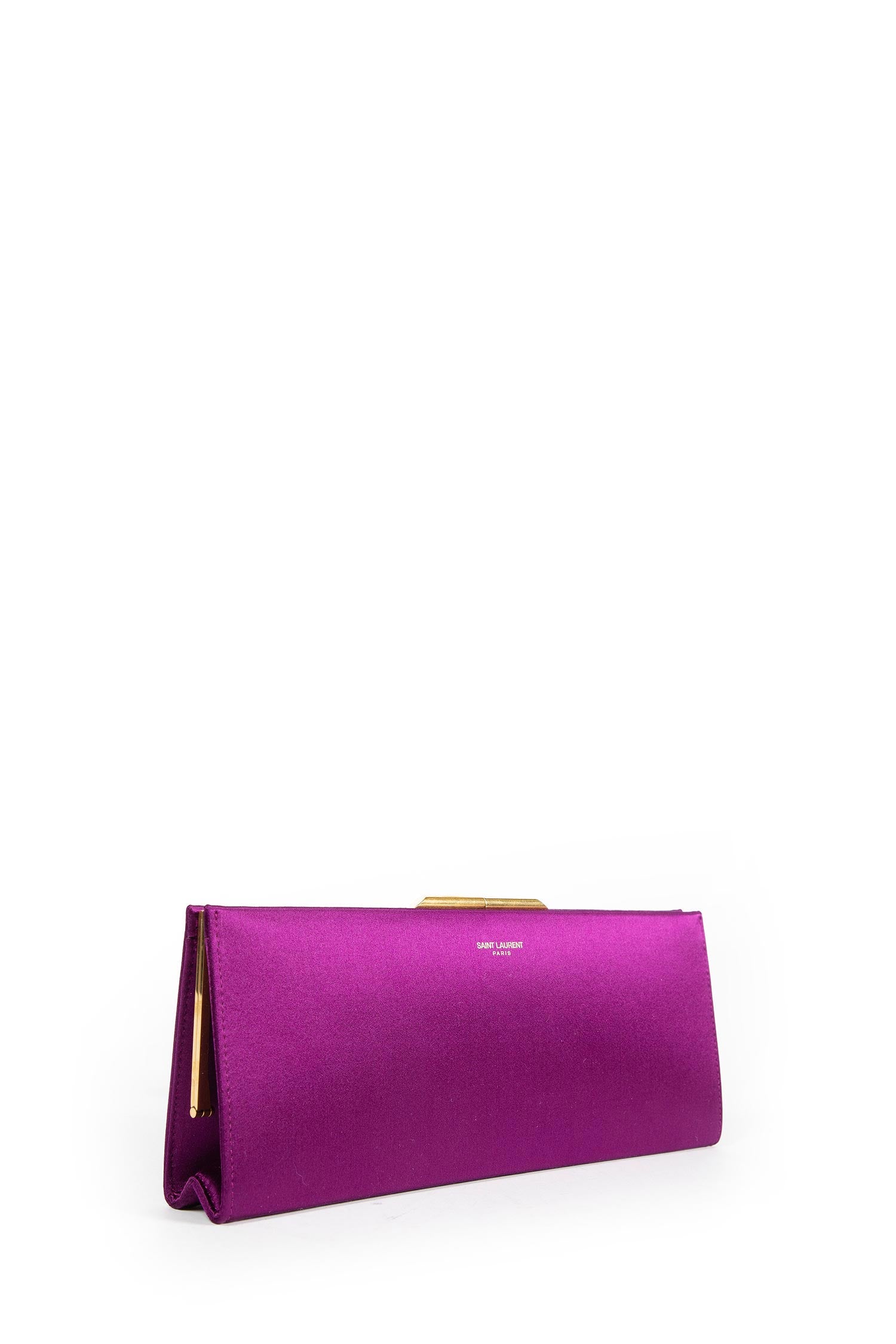 Midnight Small Clutch in Satin