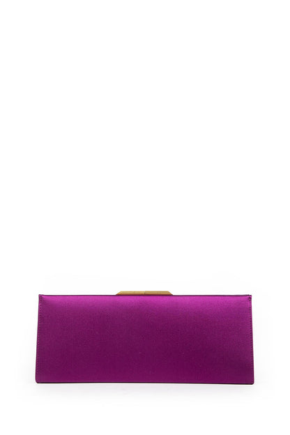 Midnight Small Clutch in Satin