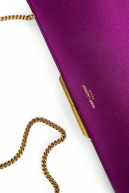 Midnight Small Clutch in Satin