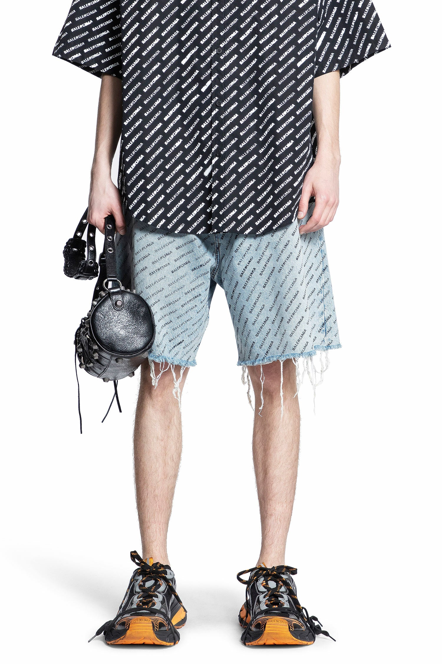 BALENCIAGA MAN BLUE SHORTS & SKIRTS