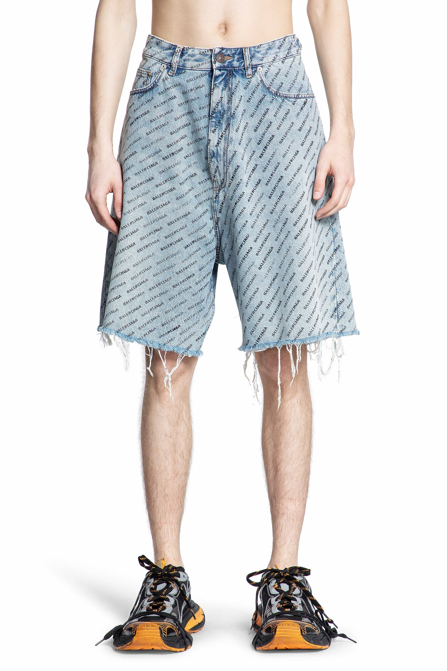 BALENCIAGA MAN BLUE SHORTS & SKIRTS